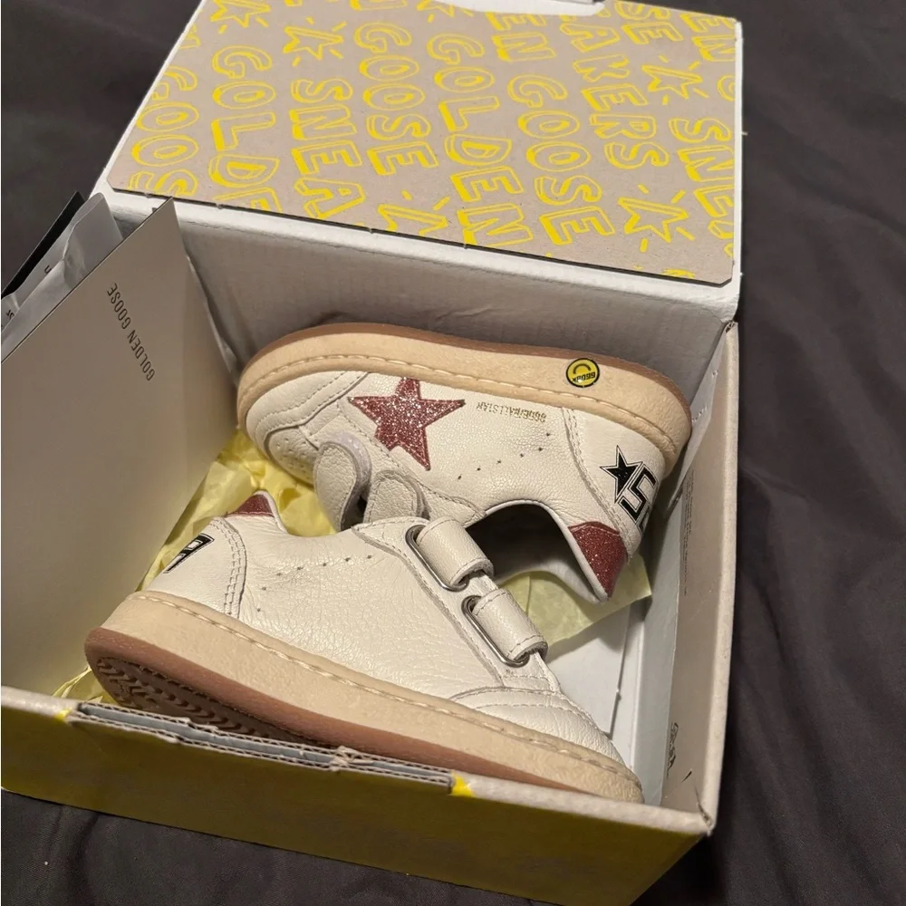 Golden Goose Kids Sneakers White and Pink Size 5 / 21 EU - Picture 3 of 8